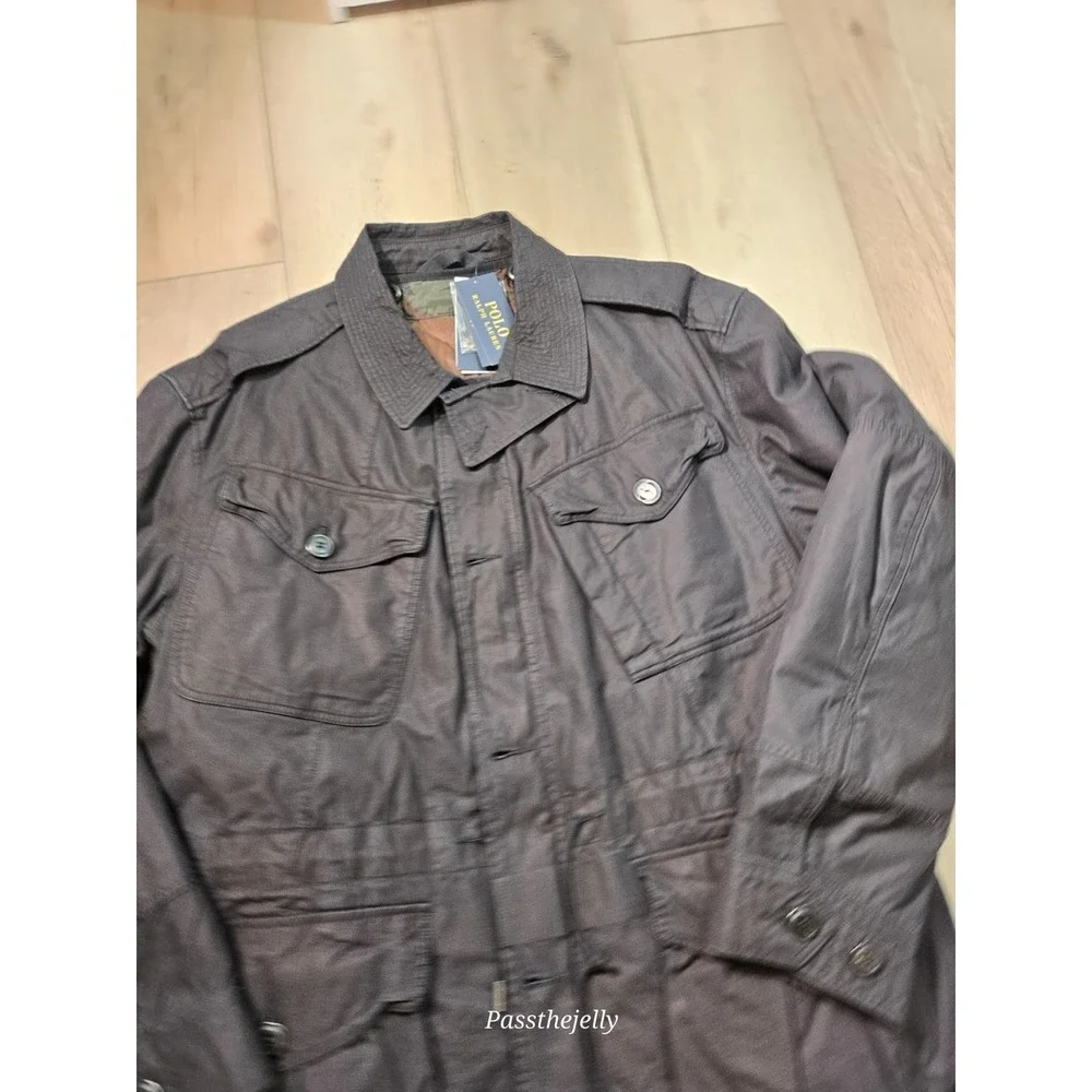 Polo Ralph Lauren Jacket Mens Large Field Camo Reveresable Liner Chore NWT